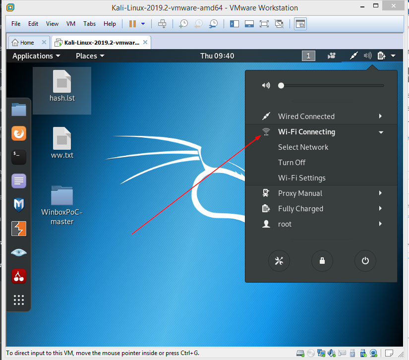 ralink 802.11n wireless lan card wont connect to vmware